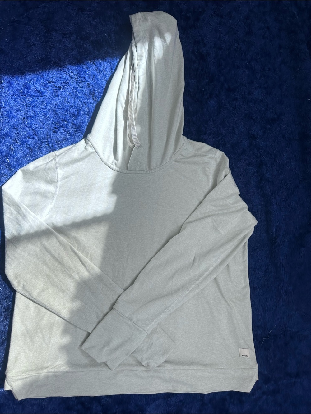 Vuori Light Gray Hoodie Sweater